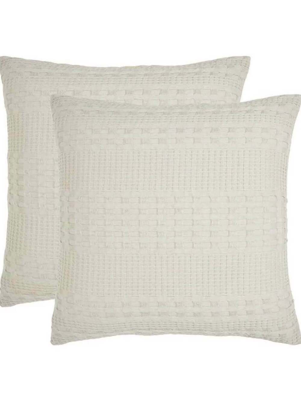 (1) 24”x22” VHC Brands Cream Textured Pillow Cover
